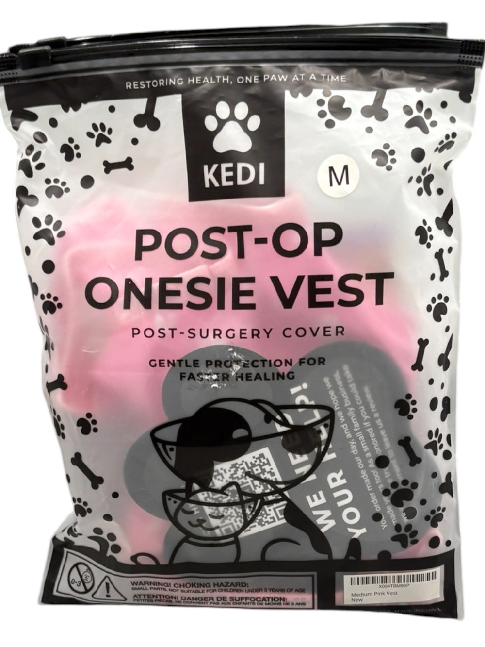 Cats Brand New Kedi Post-Op Onesie Vest -Size Medium - Cat Surgery Cover